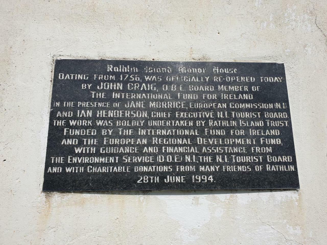 מלון באליקאסל Manor House Rathlin Island מראה חיצוני תמונה